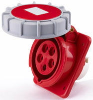 32A 415V Panel Socket IP67 5 Pin